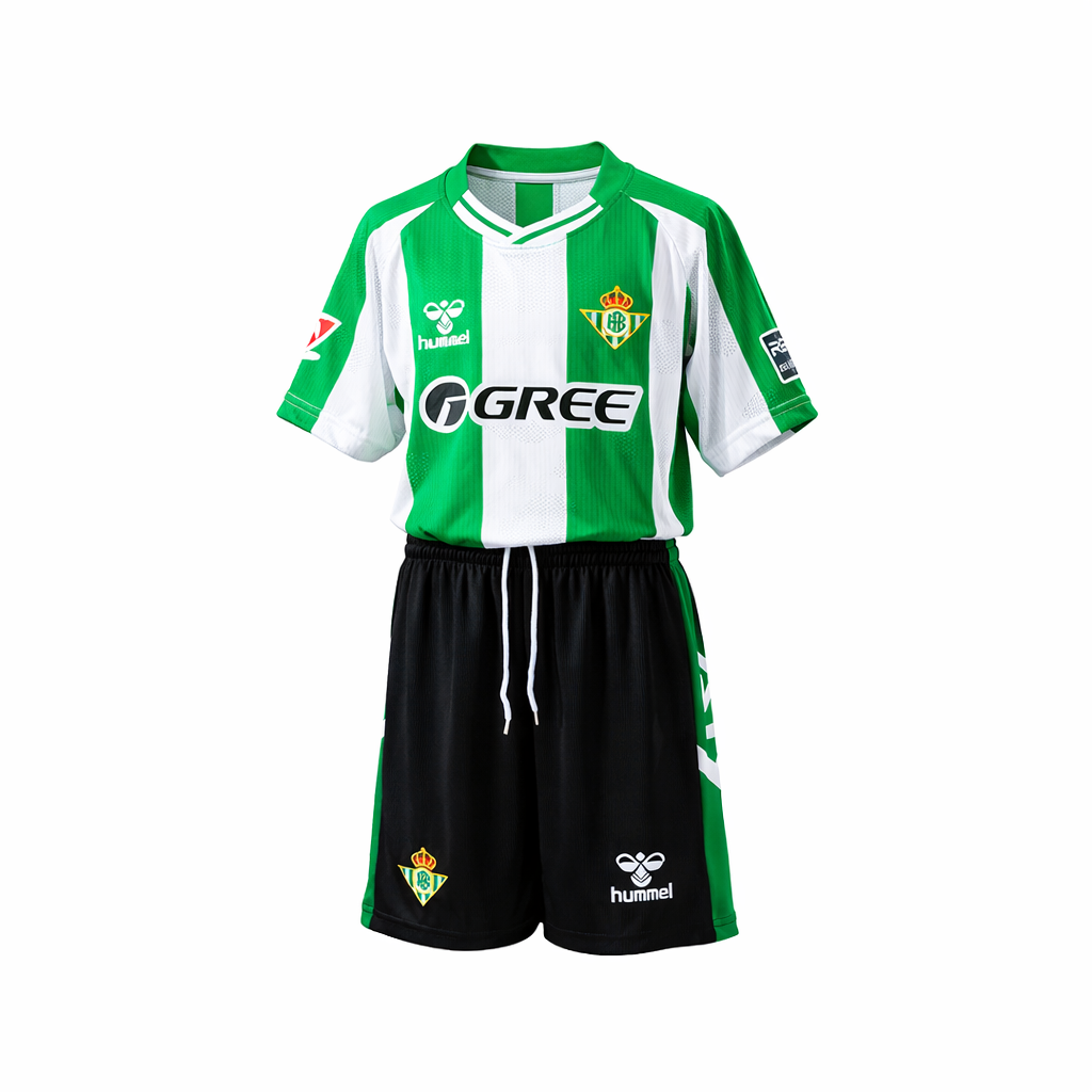 Equipación completa Real Betis 1º equipación 25-26 talla de niño