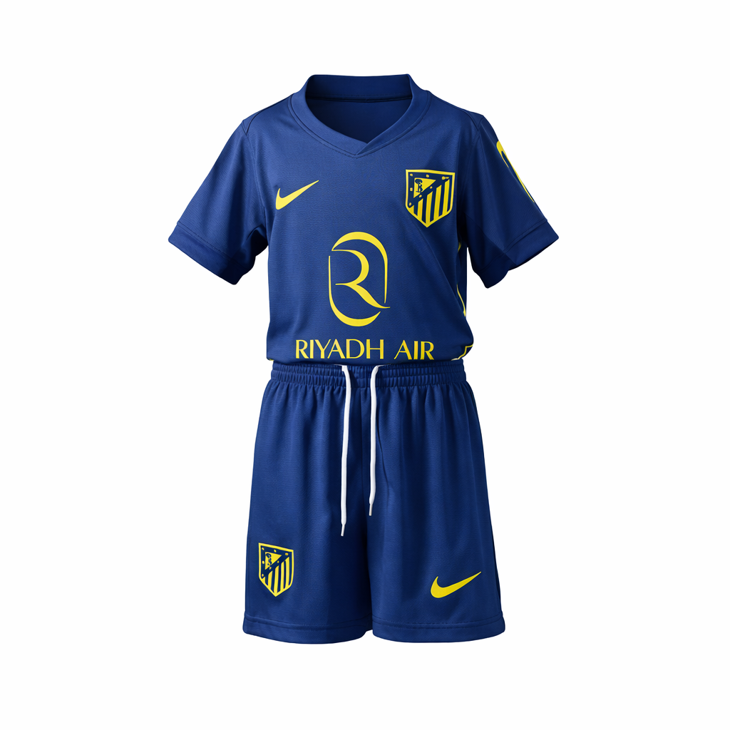 Equipación completa Atlético Madrid 2º equipación 25-26 talla de niño