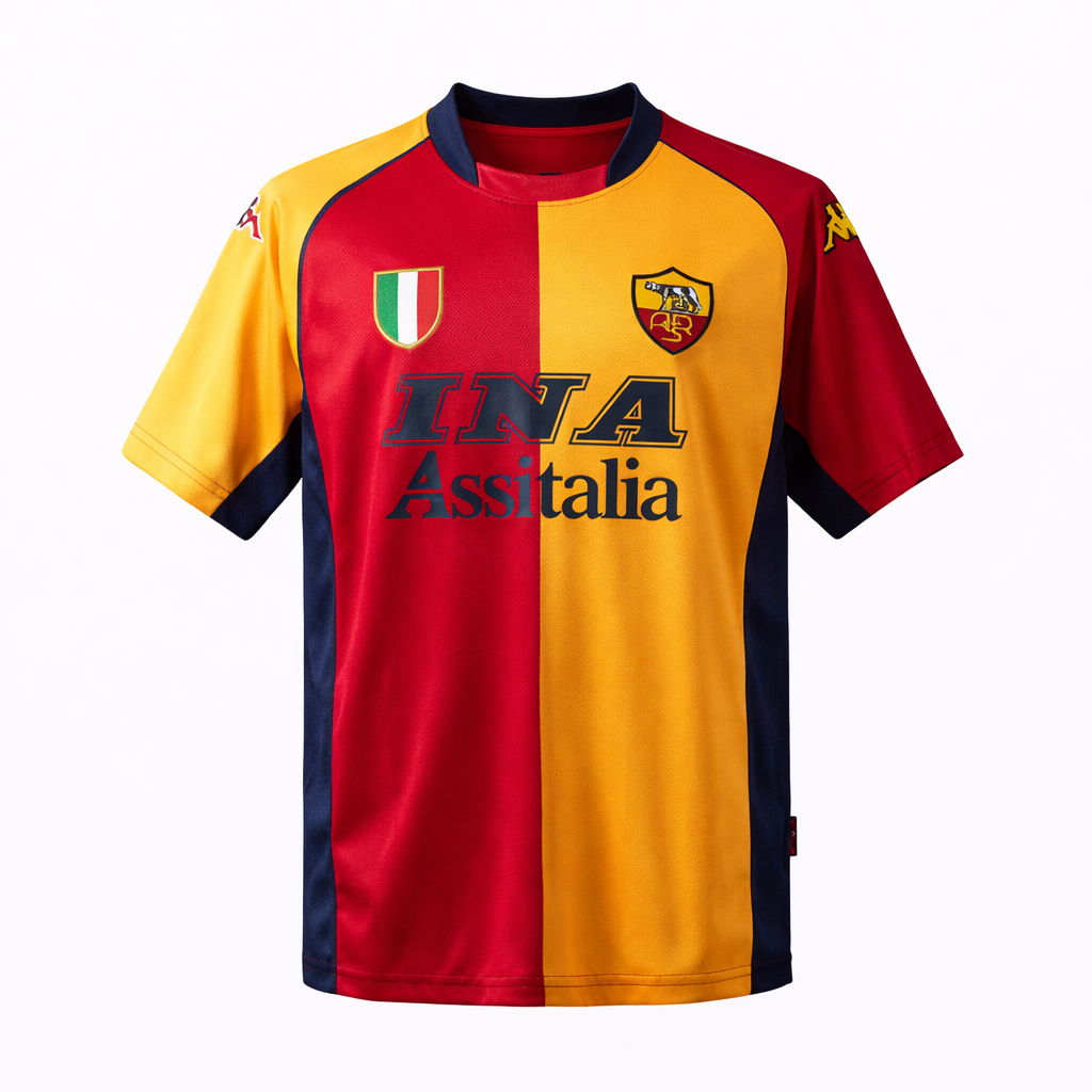 Camiseta AS Roma 1º equipación 2001-02