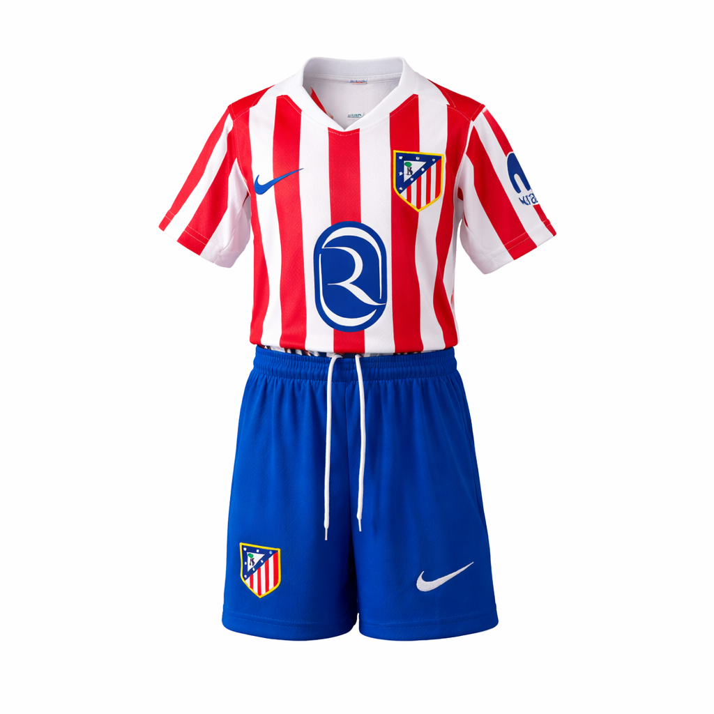Equipación completa Atlético Madrid 1º equipación 25-26 talla de niño