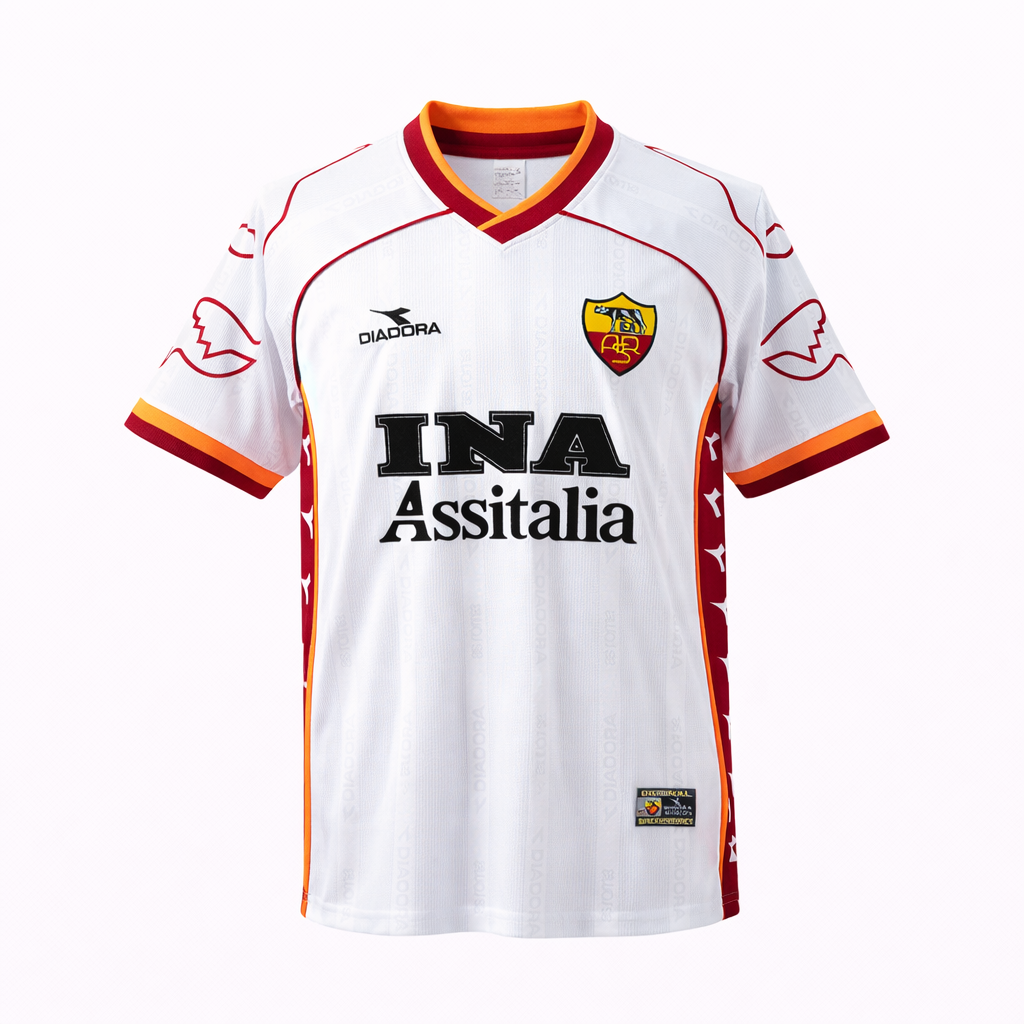Camiseta AS Roma 2º equipación 1999-2000