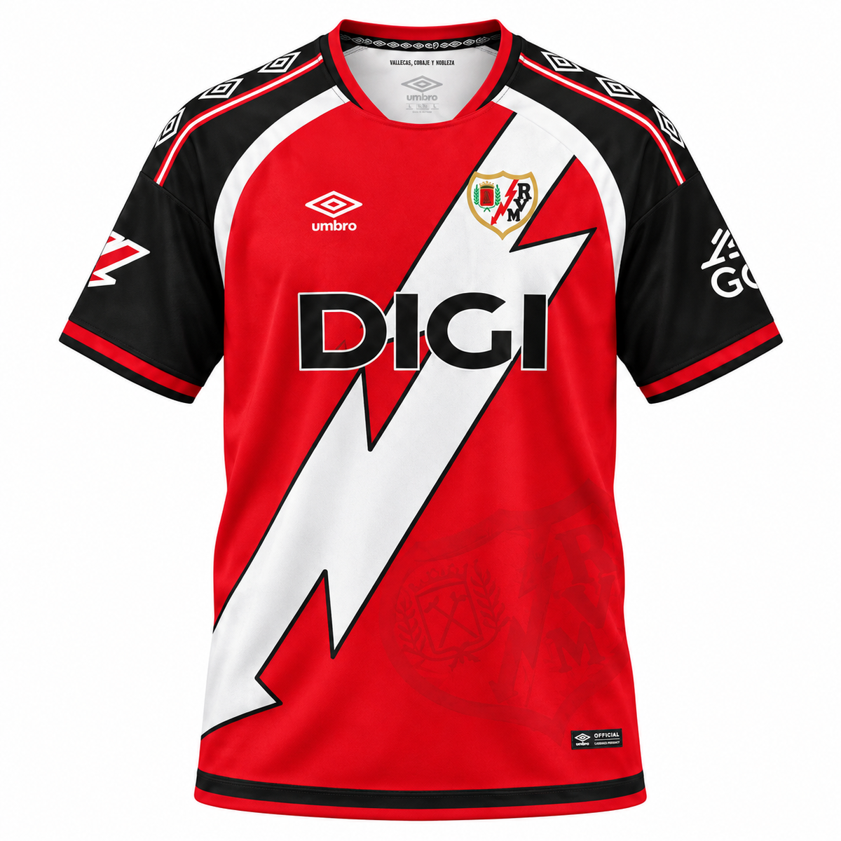 Rayo Vallecano Trikot 1. Ausrüstung 25-26