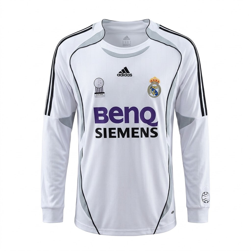 Camiseta Real Madrid 1º equipación manga larga 2006-07