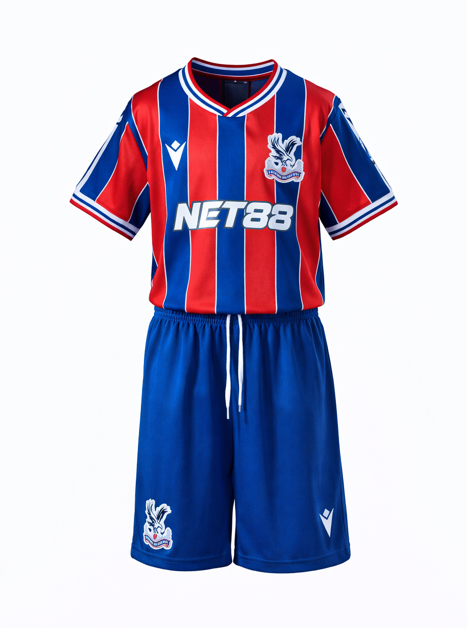 Equipación completa Crystal Palace FC 1º equipación 25-26 talla de niño