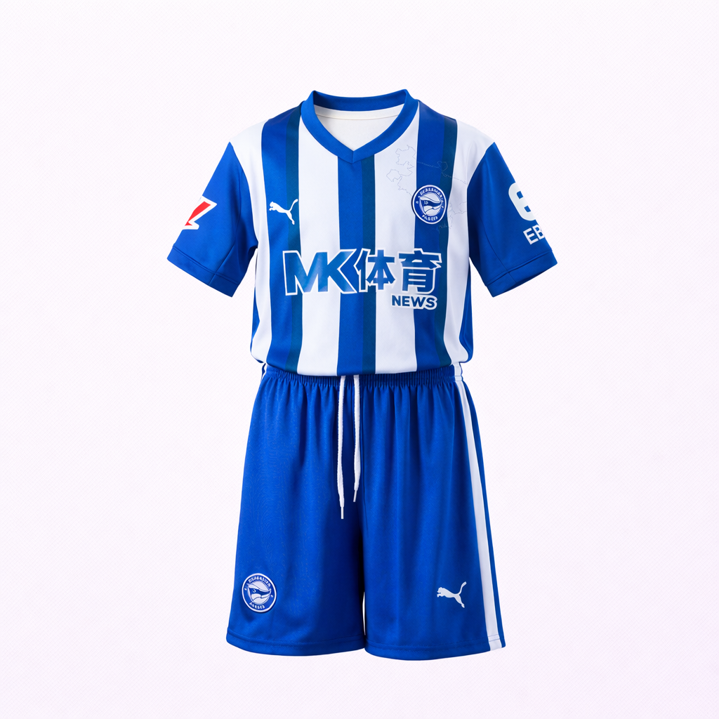 Équipement complet Deportivo Alavés 1er équipement 25-26 taille enfant