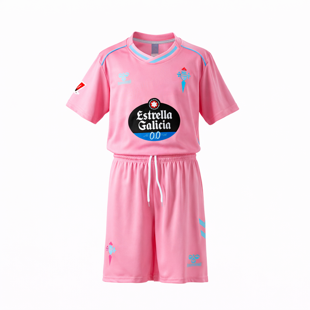 Equipación completa Celta de Vigo 3º equipación 25-26 talla de niño