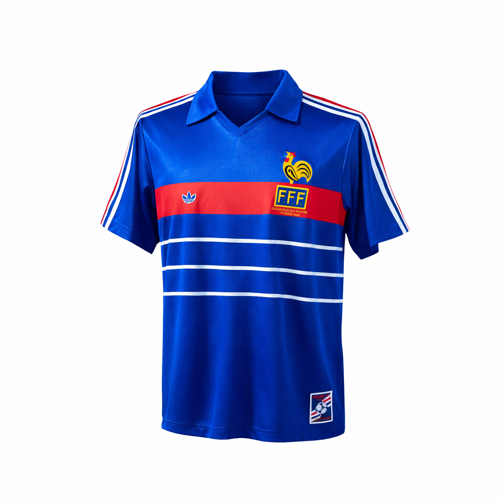 Frankreich Nationalmannschaft Trikot 1. Ausrüstung 1984