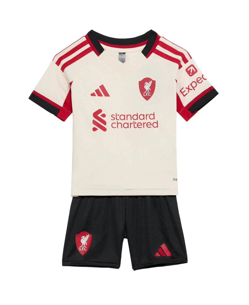 Equipación completa Liverpool FC 2º equipación 25-26 talla de niño