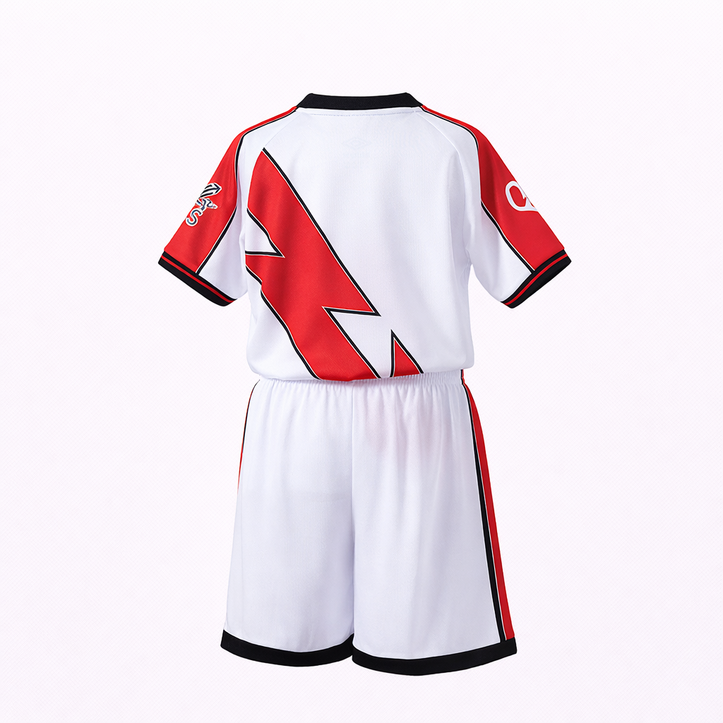 Equipación completa Rayo Vallecano 1º equipación 25-26 talla de niño