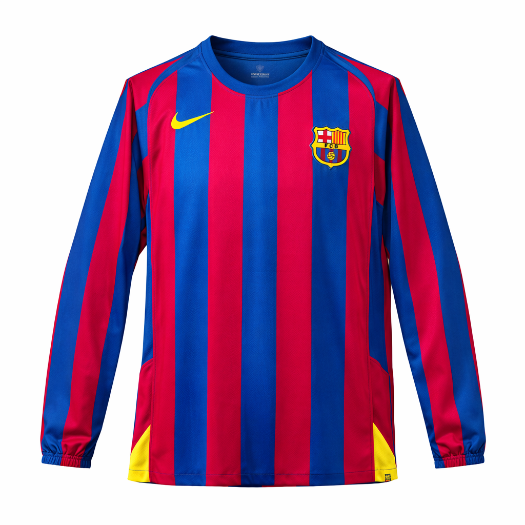 FC Barcelona Heimtrikot Langarm 2005-06