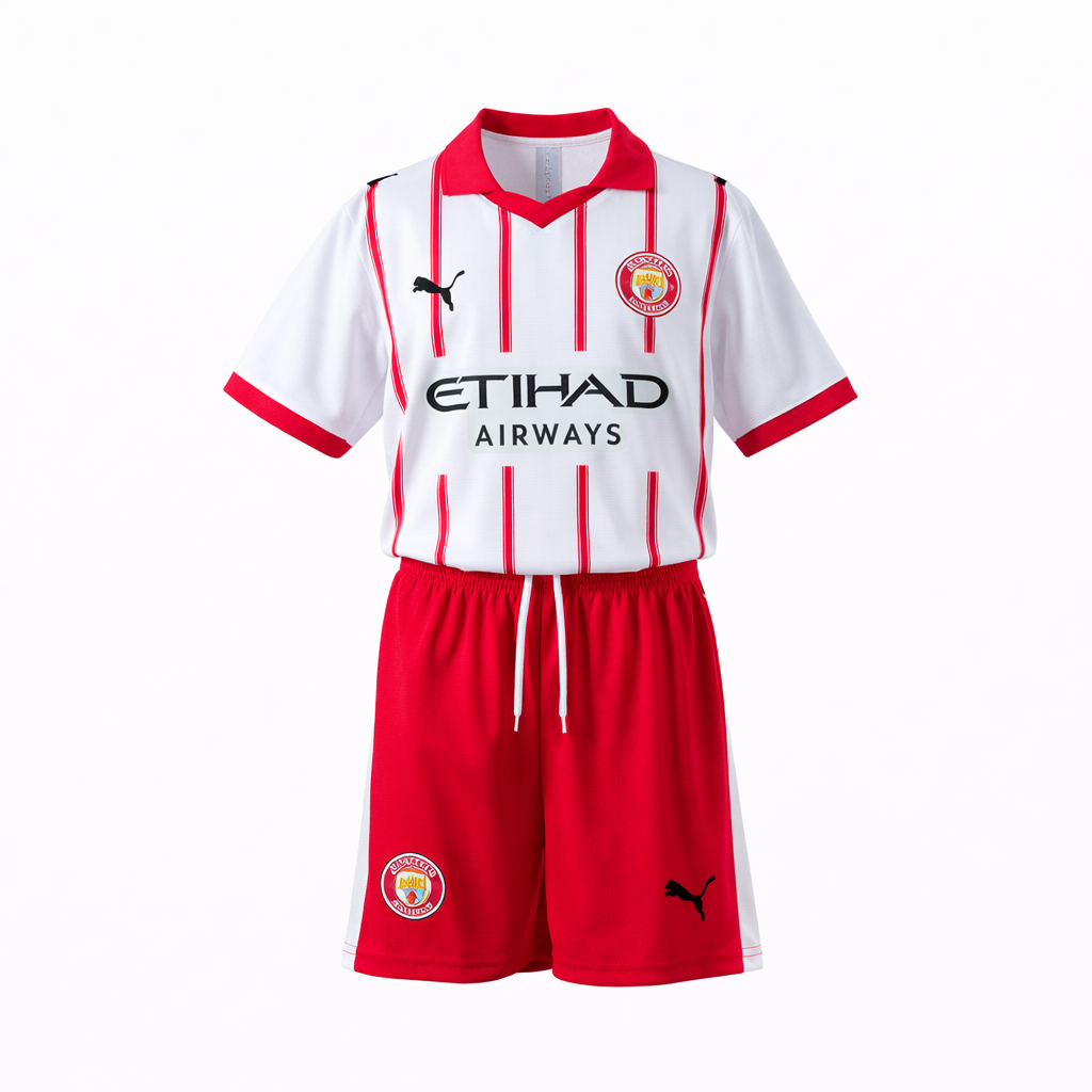 Équipement complet Girona FC 1er maillot 25-26 taille enfant