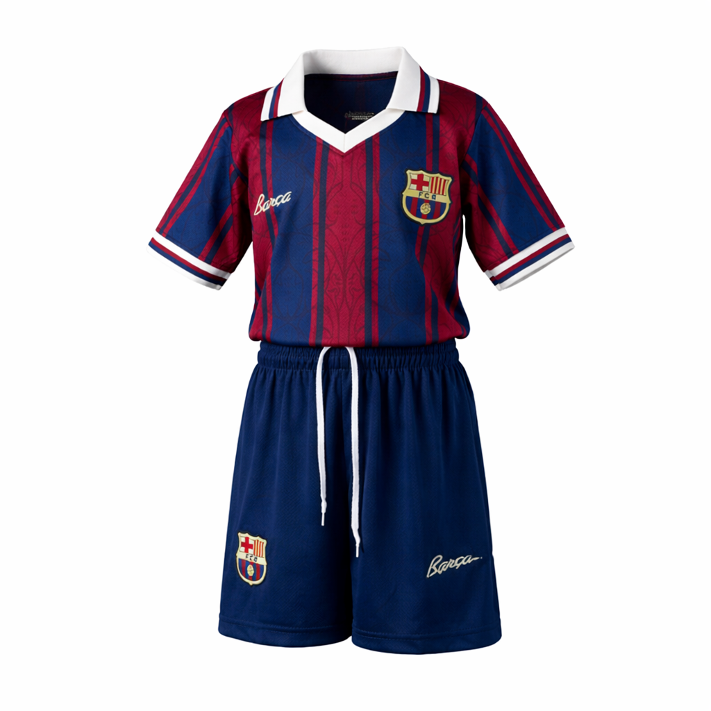 Komplettes Trikot FC Barcelona 125-jähriges Jubiläum 25-26 Kindergröße