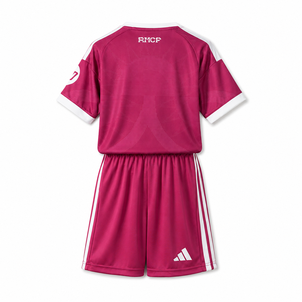 Komplette Real Madrid Ausrüstung Heimtrikot 25-26 Kindergröße