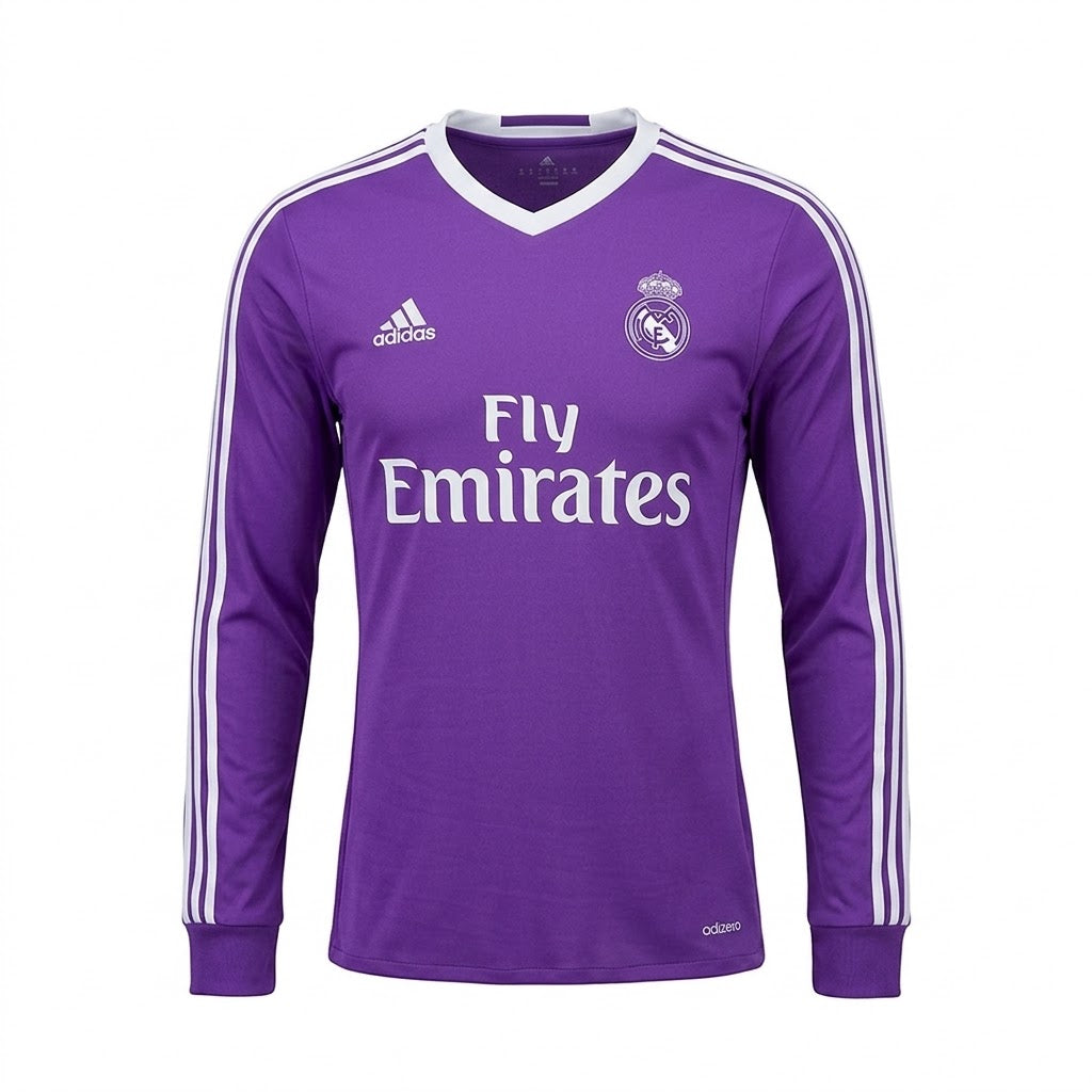 Camiseta Real Madrid 2º equipación manga larga 2016-17