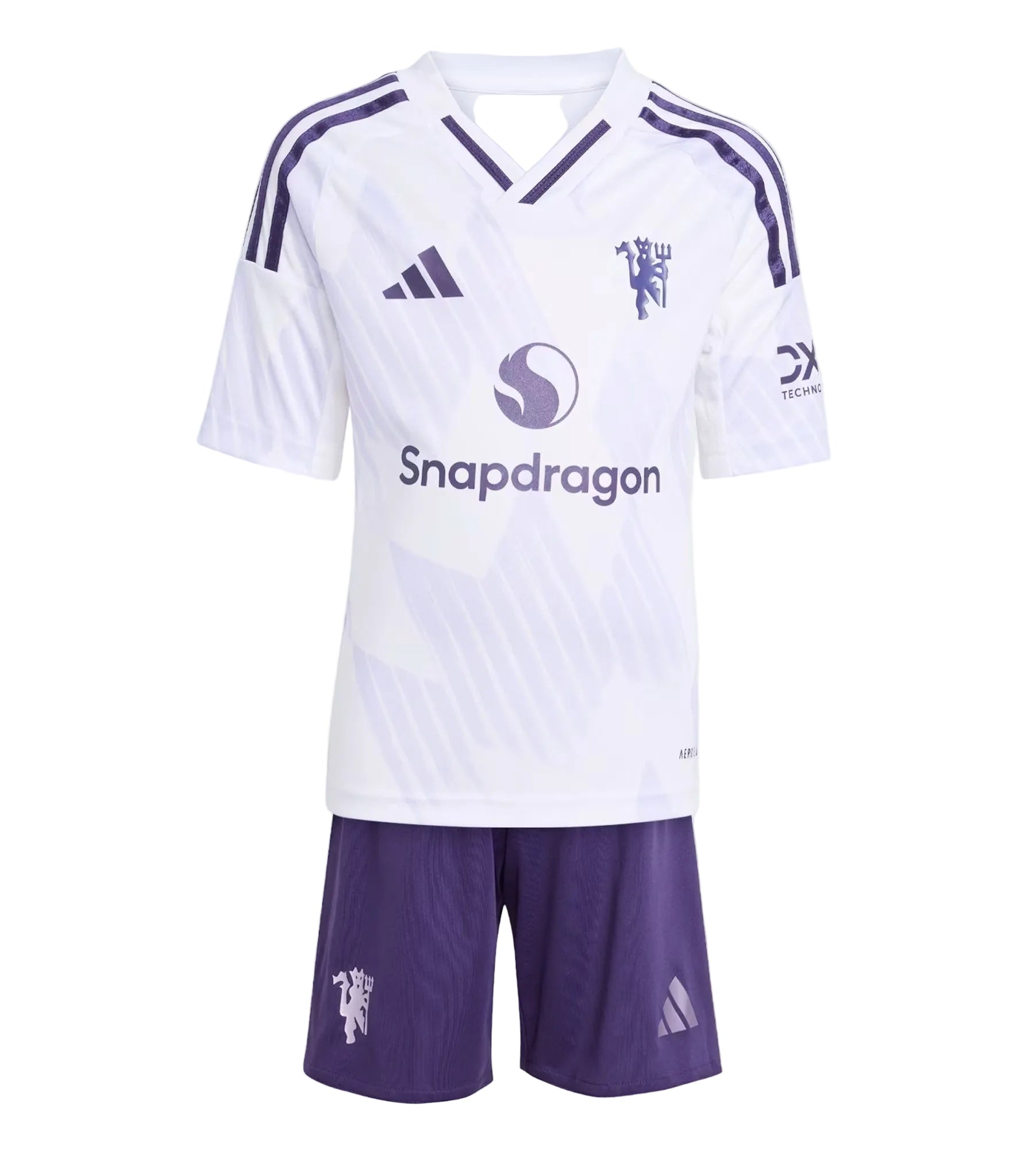 Equipación completa Manchester United FC 2º equipación 25-26 talla de niño