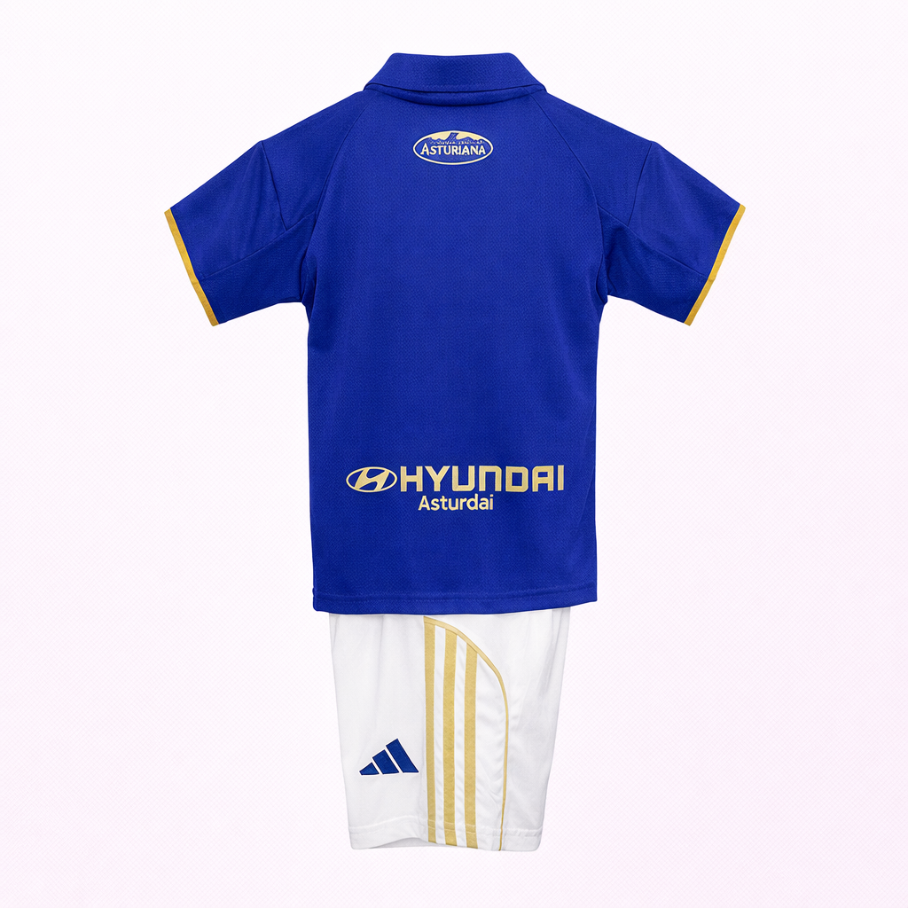 Equipación completa Real Oviedo 1º equipación 25-26 talla de niño