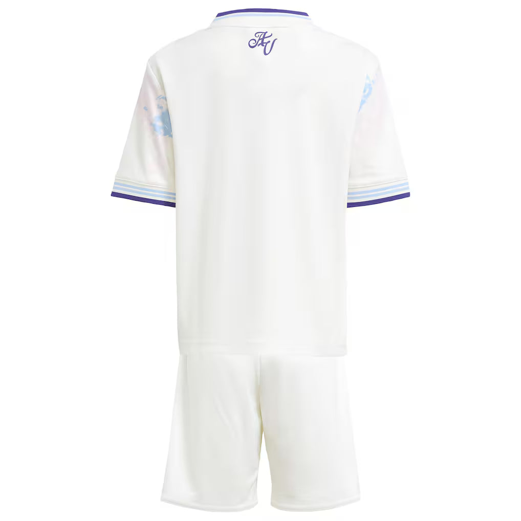Equipación completa Aston Villa FC 3º equipación 25-26 talla de niño