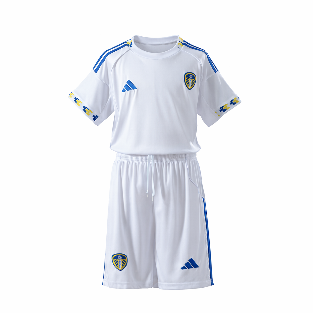 Equipación completa Leeds United FC 1º equipación 25-26 talla de niño