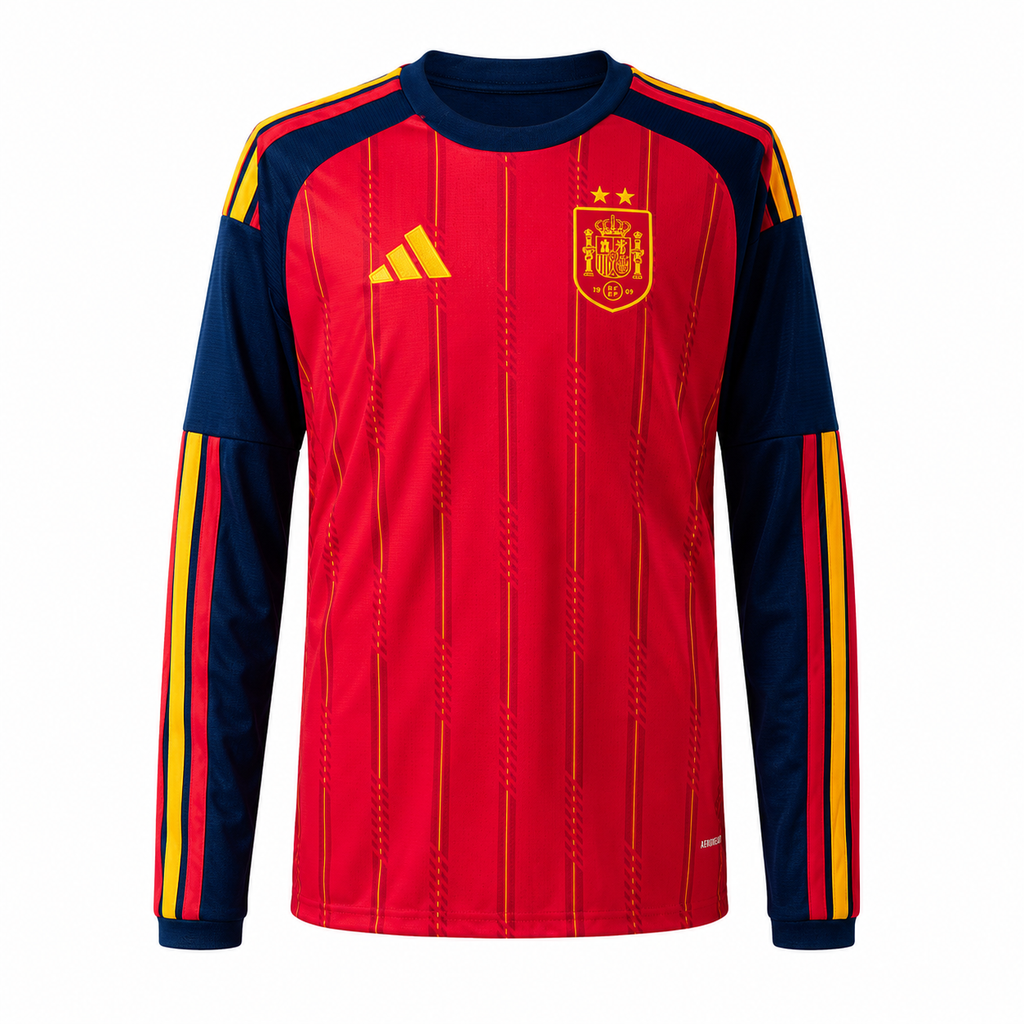 Camiseta Selección de España 1º equipación manga larga Campeones del Mundo 2026