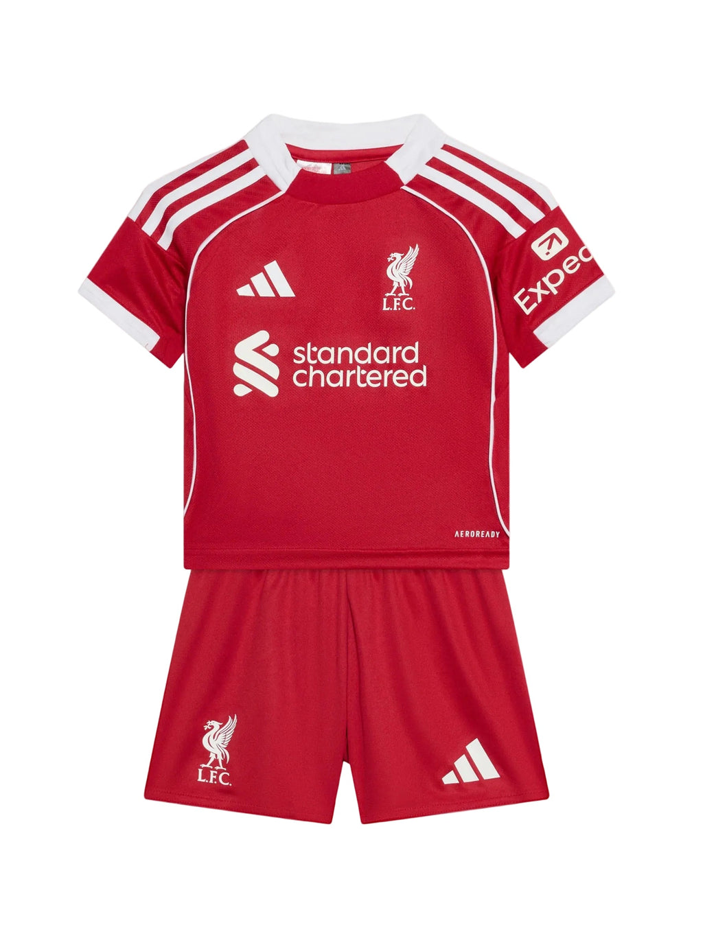 Equipación completa Liverpool FC 1º equipación 25-26 talla de niño