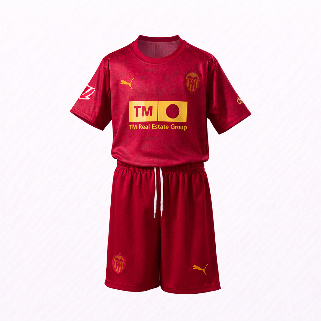 Equipación completa Valencia CF 3º equipación 25-26 talla de niño