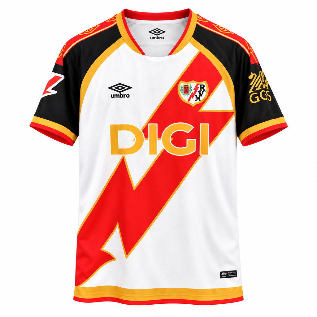 Rayo Vallecano Trikot 1. Ausrüstung 25-26