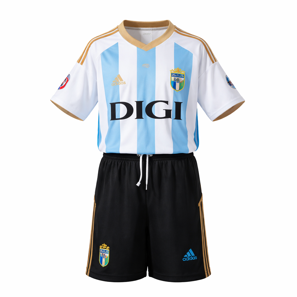 Kit complet Real Oviedo 3ème tenue 25-26 taille enfant