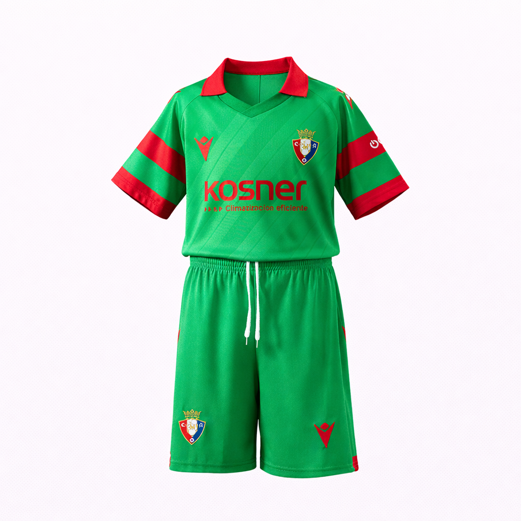 Equipación completa Osasuna 2º equipación 25-26 talla de niño