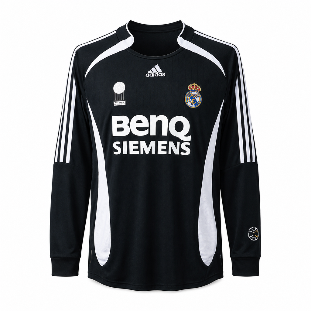 Camiseta Real Madrid 2º equipación manga larga 2006-07