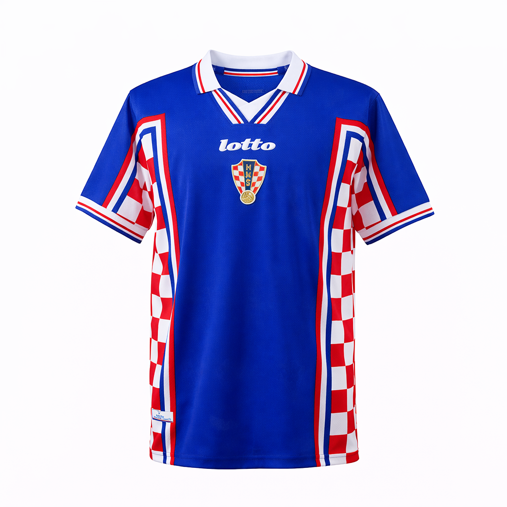 Kroatien Nationalmannschaft Trikot Auswärts 1998